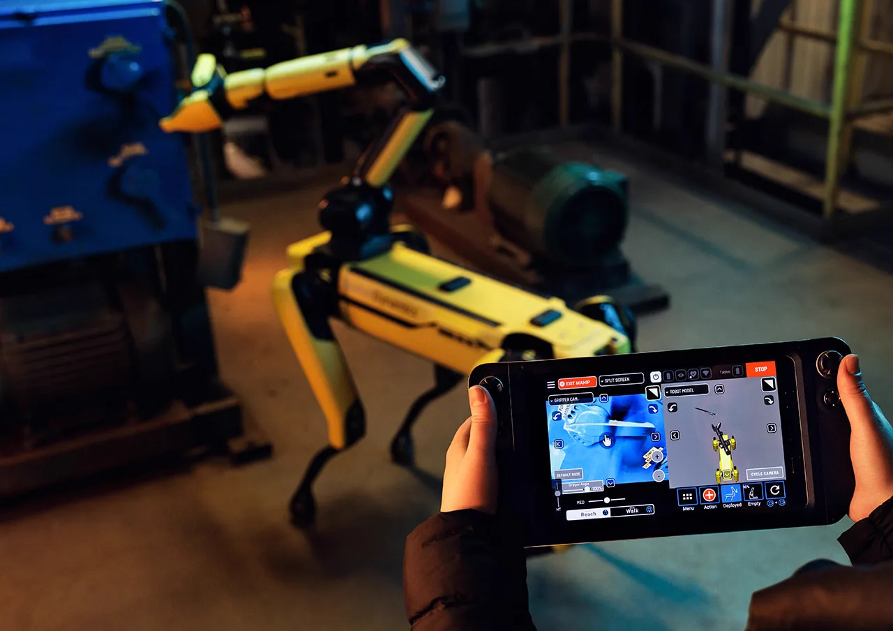 Boston Dynamics Spot with robotic arm, official Boston Dynamics image