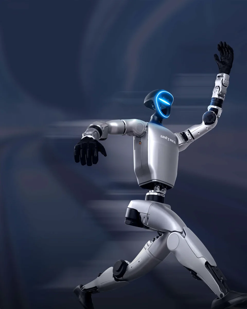 Unitree G1 full-body motion view, official Unitree Robotics image